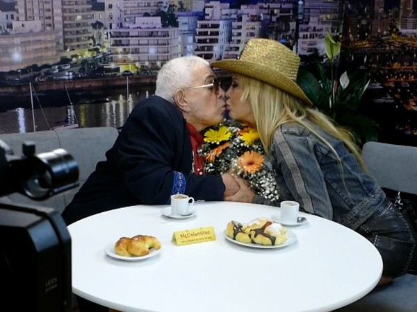 Graciela Alfano visitó a Carlos Perciavalle en su programa de streeming en Punta del Este