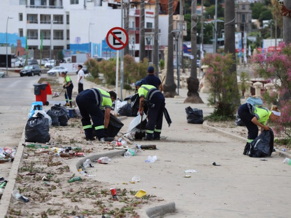 Retiraron 17 toneladas de residuos de la costa tras festejos de Año Nuevo