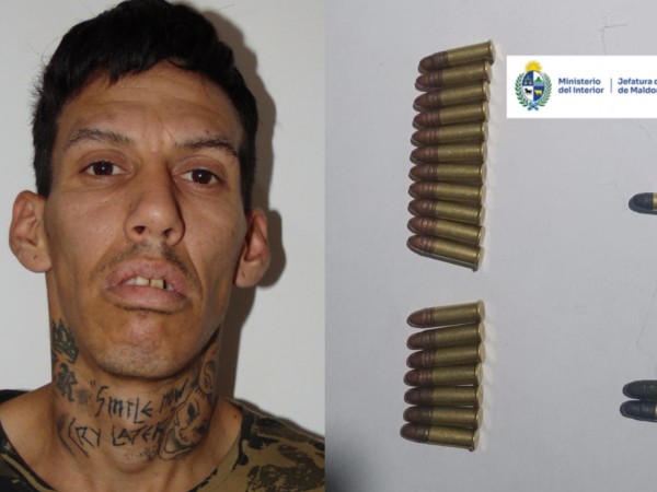 Detenido en San Carlos con municiones y drogas fue condenado a siete meses de prisión