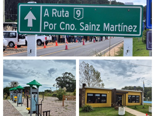 Antía participó de la inauguración de obras en el de Municipio de Garzón y José Ignacio