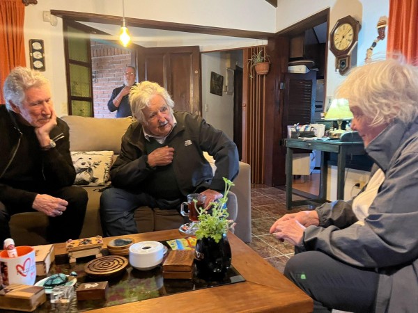 El día que Mujica y Roger Waters mantuvieron una sorpresiva reunión en Maldonado