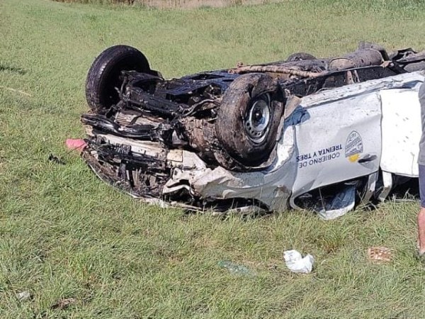 Siniestro de tránsito fatal: una niña de dos años falleció tras volcar el vehículo en el que viajaba