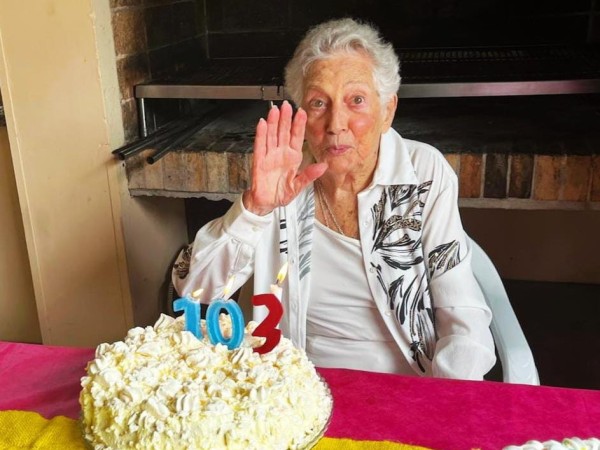 Olga Burghi de Scasso festejó sus 103 años