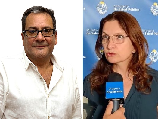 Cruce entre ministra de Salud Pública y secretario de FEPREMI en rueda de prensa en Maldonado