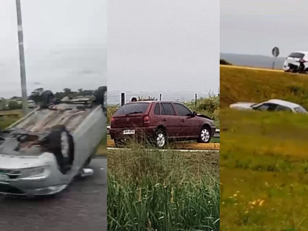 Despistes y vuelcos en ruta Perimetral